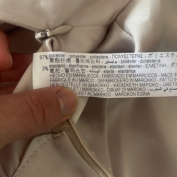 Zara Cream Silk Blouse - Picture 6 of 8